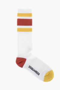 Lange Rippensocken Colorblock
