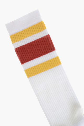 Lange Rippensocken Colorblock
