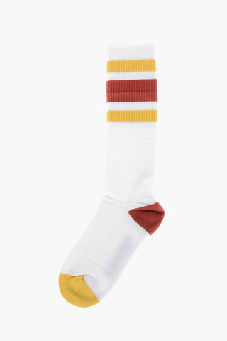 Lange Rippensocken Colorblock