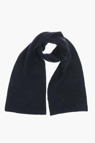 CC COLLECTION Ribbed Wool-Blend Scarf, Solid