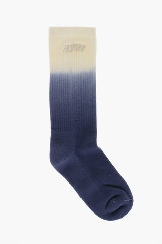 Lange Socken Aus Baumwollmischung Mit Tie-Dye-Effekt