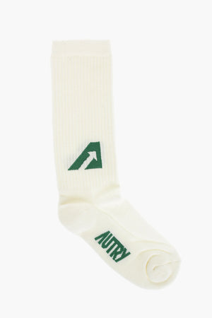 Socken aus Baumwollmischung mit Kontrastdetails