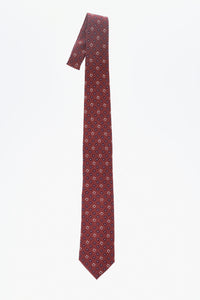 Silk Tie with Floral Pattern
