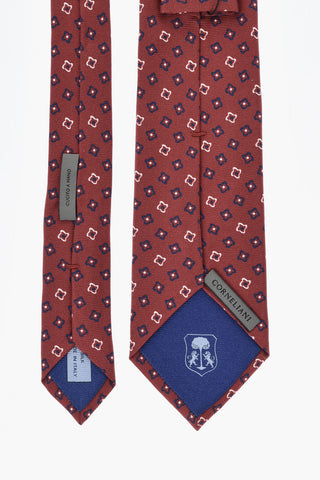 Silk Tie with Floral Pattern