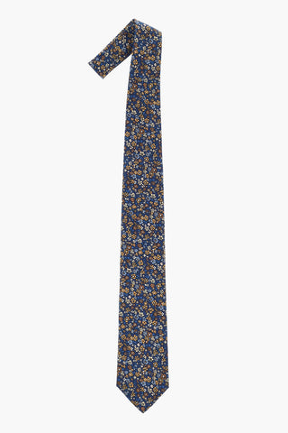 Seidenkrawatte mit Blumenmuster