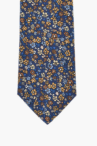 Seidenkrawatte mit Blumenmuster