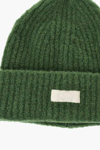 Solid-Color Beanie With Logo Detail