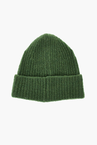 Solid-Color Beanie With Logo Detail