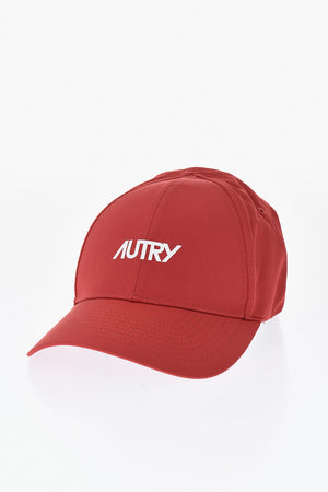 Cappello Baseball in Tinta Unita con Logo in Rilievo