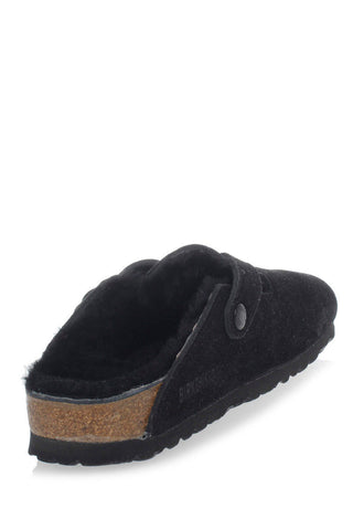 Suede OSTON Sabot with Shearling Inner 