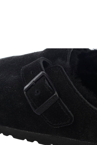 Suede OSTON Sabot with Shearling Inner 