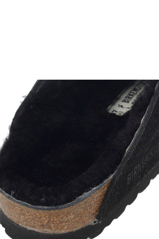 Suede OSTON Sabot with Shearling Inner 