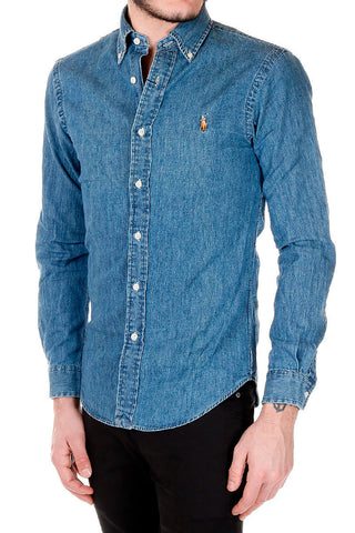 Camicia in Denim button-Down