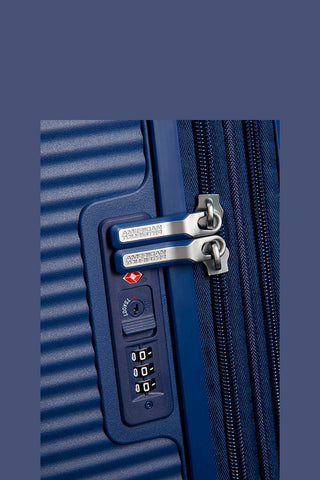 SOUNDBOX Cabin Trolley 55cm 4W Expandable Midnight Navy