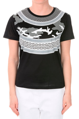 Printed FAIRISLE KEFIAH PETIT T-shirt