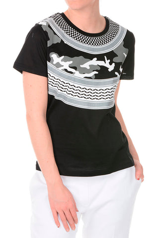 Printed FAIRISLE KEFIAH PETIT T-shirt