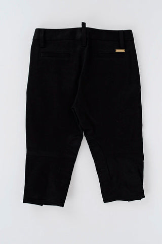 Stretch Cotton Trousers with gold tone Buttons 