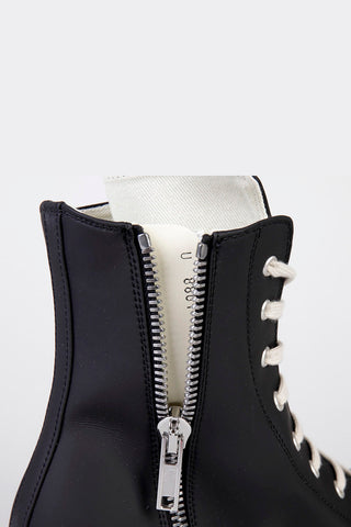 DRKSHDW Vegan Leather High-Top Sneakers with Side Zip