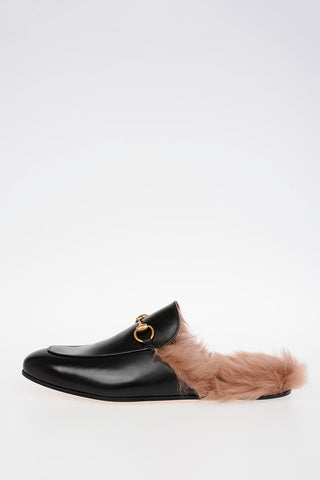 Leather Slipper with Fur Lining