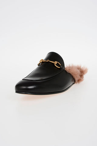 Leather Slipper with Fur Lining