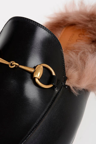 Leather Slipper with Fur Lining