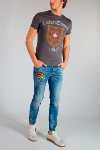 Dark grey MAN T-SHIRT