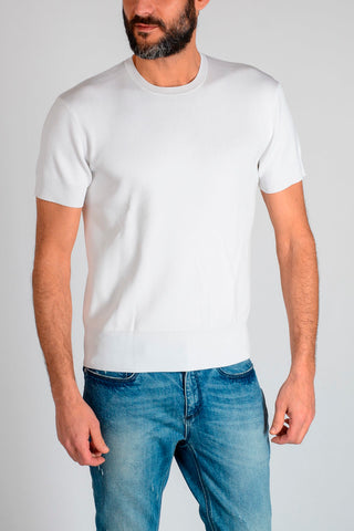 Crew Neck Ribbed Edge Sweater