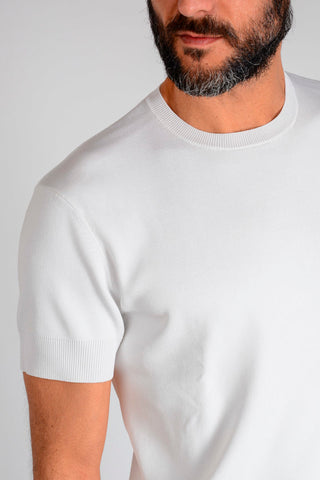 Crew Neck Ribbed Edge Sweater