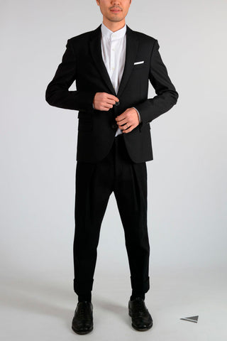 Virgin Wool Blend Blazer