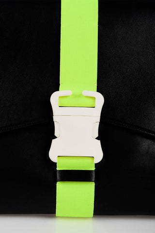 Borsa Top Handle in Pelle SAFETY BUCKLE con Tracolla Regolabile