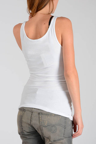 Top in Misto Cotone a Costine