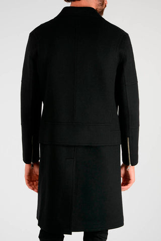 Wool blend Biker coat