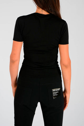 Stretched Crewneck Knitted T-shirt