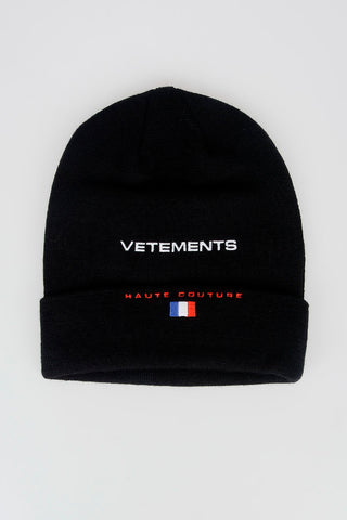 HAUTE COUTURE REEBOK Embroidered Logo Wool Beanie Hat