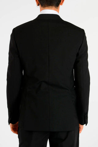Virgin Wool Blend TUXEDO Blazer with Peak Lapel