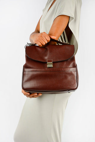 Leather KENT Top Handle Bag