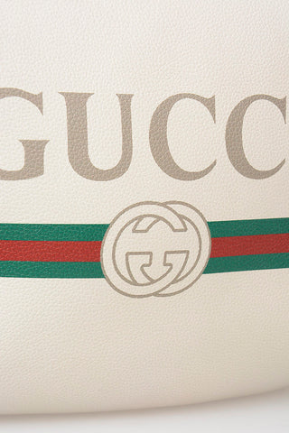 Textured Leather Shoulder Bag with Logo
