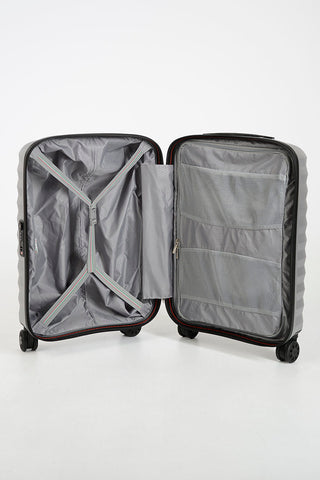 ZETA Cabin Trolley 55cm 4W Silver