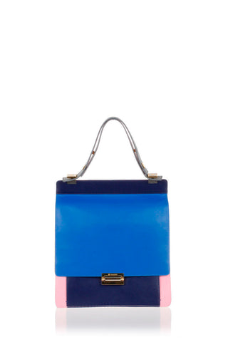 OPERA Borsa a Mano Blu/Rosso