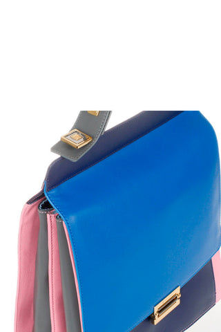 OPERA Borsa a Mano Blu/Rosso