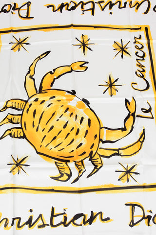 ZODIAC Printed Silk LE CANCER Foulard