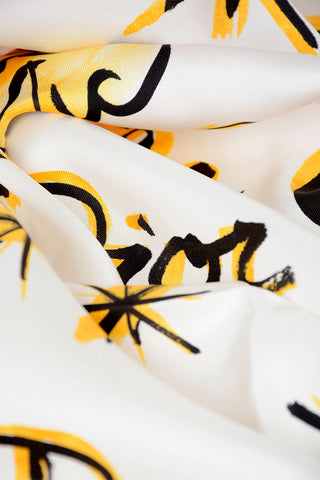 ZODIAC Printed Silk LE CAPRICORNE Foulard