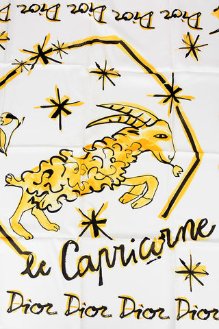 ZODIAC Printed Silk LE CAPRICORNE Foulard