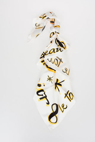 ZODIAC Printed Silk LE TAUREAU Foulard