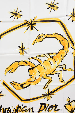 ZODIAC Printed Silk LE SCORPION Foulard