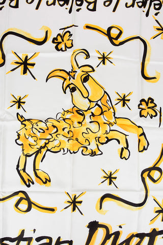 ZODIAC Printed Silk LE BELIER Foulard