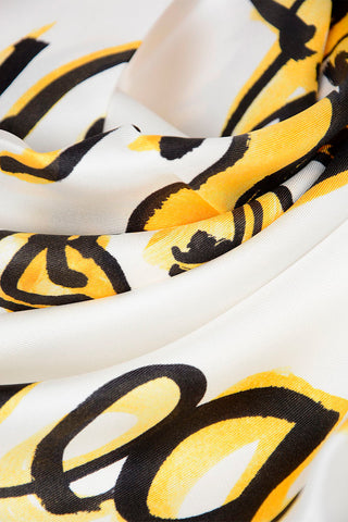 ZODIAC Printed Silk LE GEMEAUX Foulard