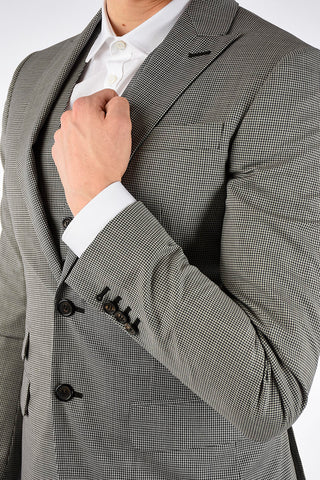 Checked Suit with Gilet
