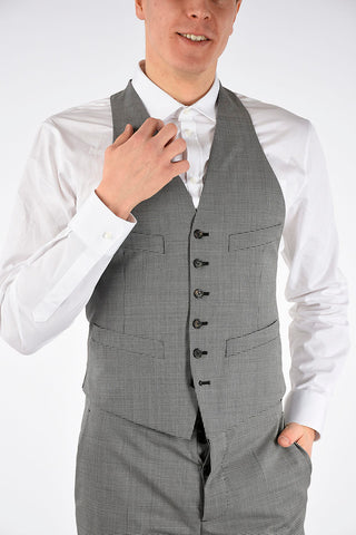 Checked Suit with Gilet