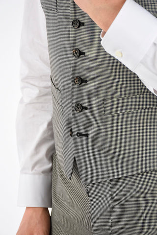 Checked Suit with Gilet